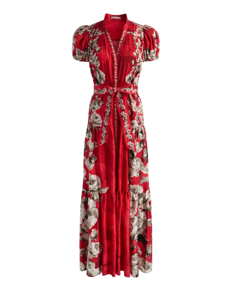 Alice + Olivia Cora Maxikleid - Rot Rot