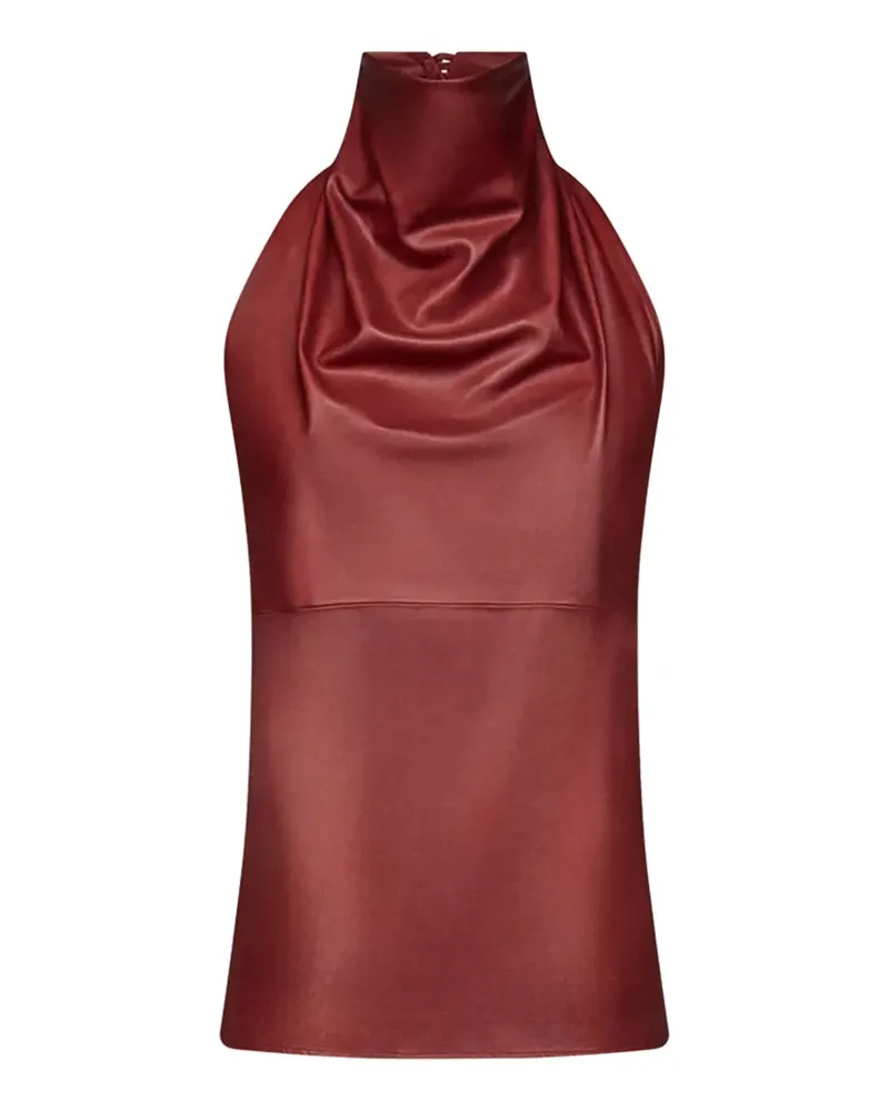 TWP draped leather top - Rot Rot