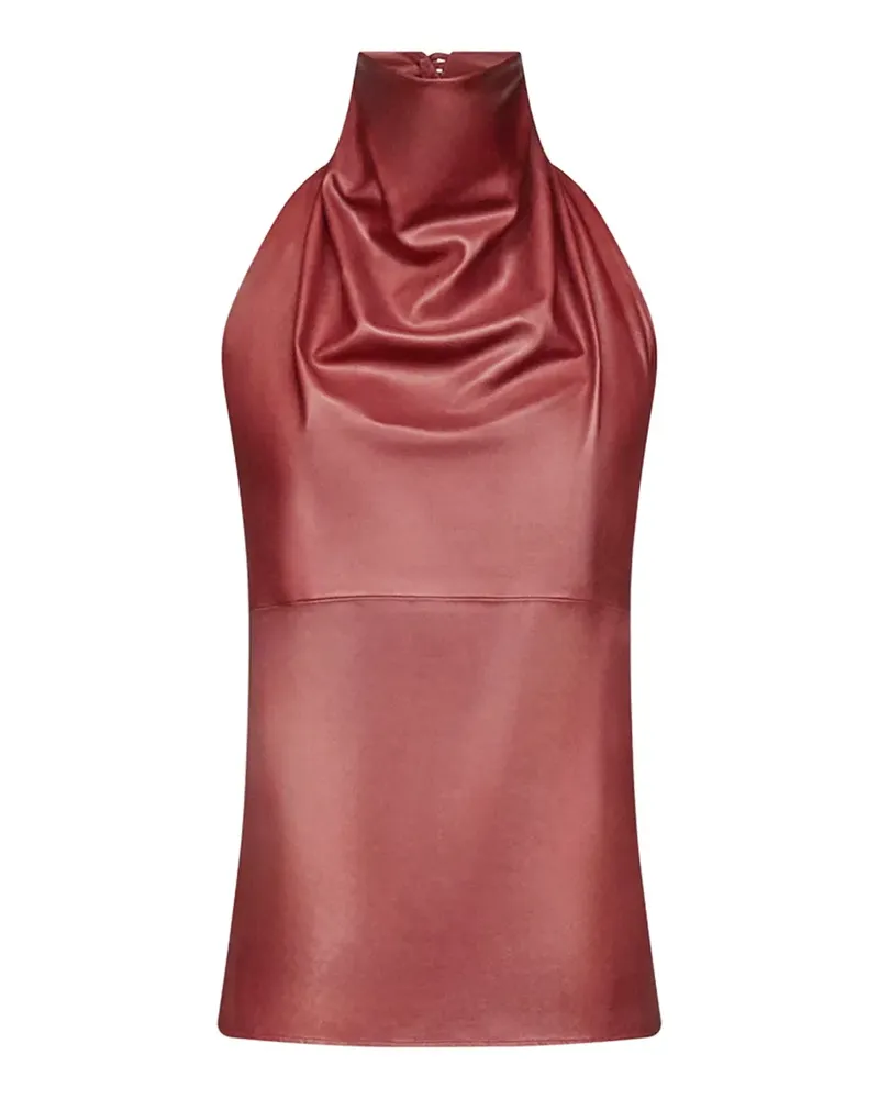 TWP draped leather top - Rot Rot