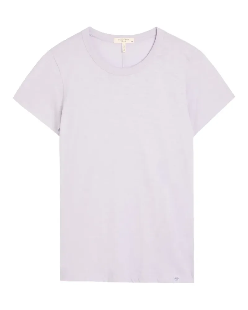 Rag & Bone T-Shirt mit Slub-Textur - Violett Violett