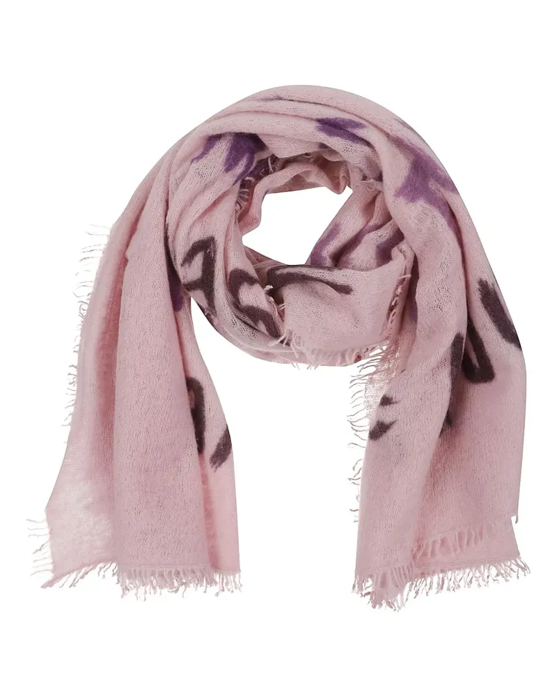 Mala Alisha Letters fringed scarf - Rosa Rosa