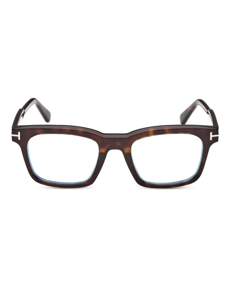 Tom Ford Brille mit eckigem Gestell - Braun Braun