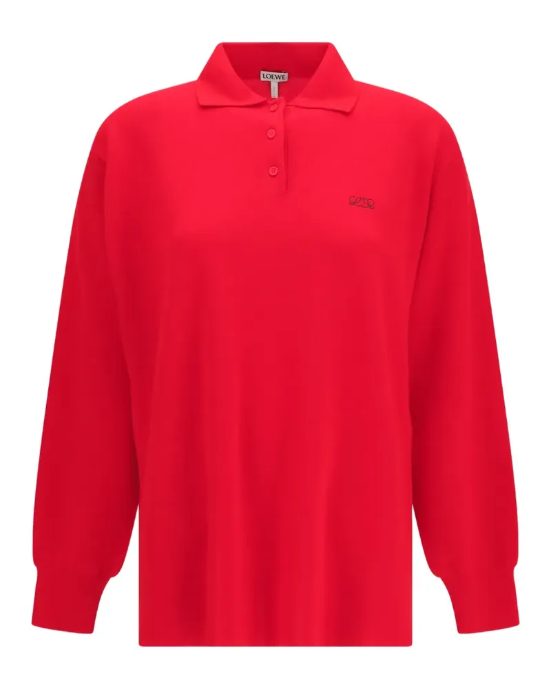Loewe Pullover aus Kaschmir- und Seidengemisch - Rot Rot