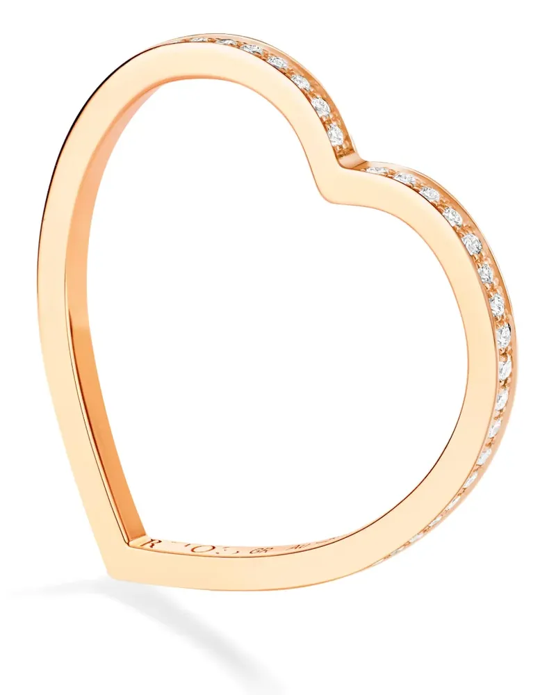 Repossi Antifer Herzring mit Diamanten - Rosa Rosa