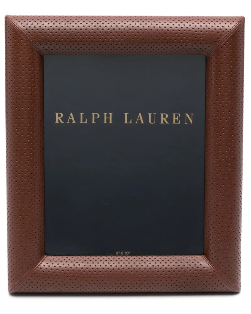 Ralph Lauren Home Durham Bilderrahmen aus perforiertem Leder 20 x 25cm - Braun Braun