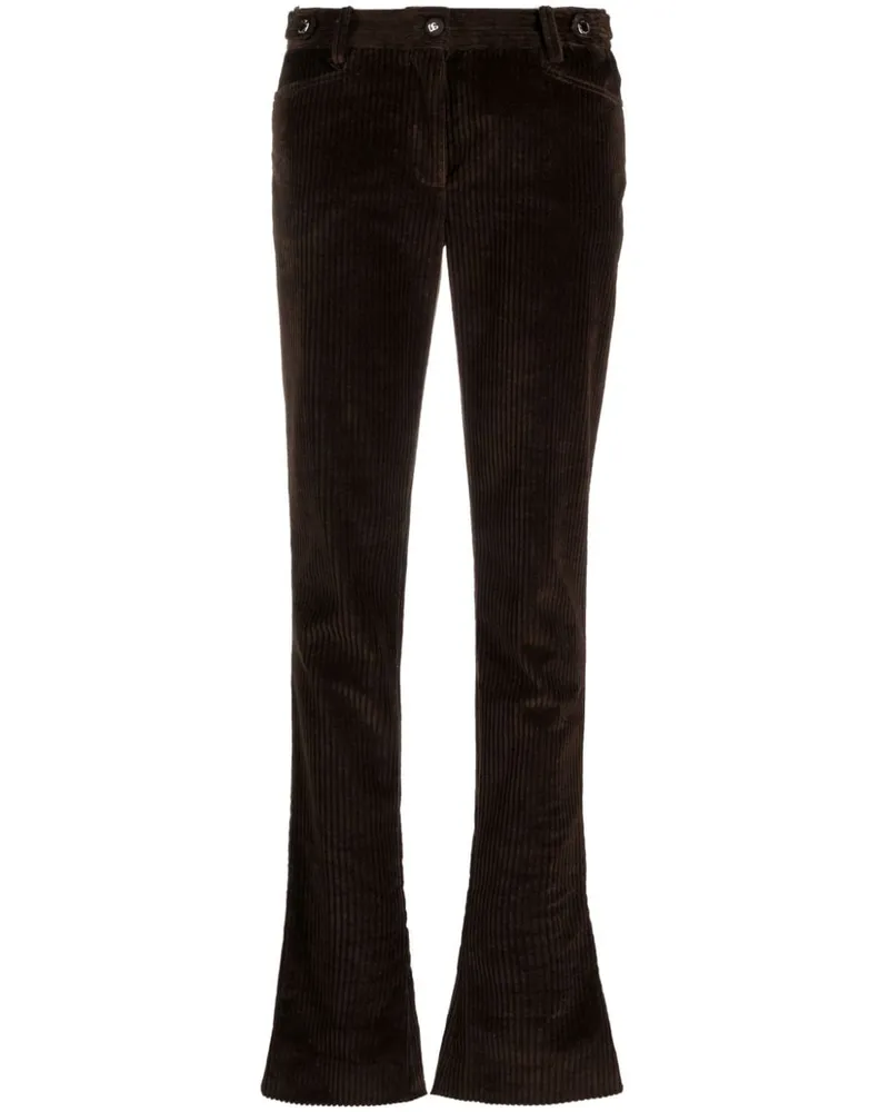 Dolce & Gabbana Ausgestellte Cordhose - Braun Braun