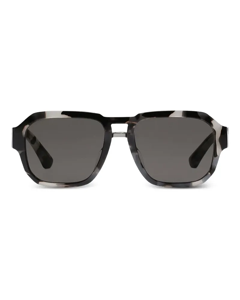 Dolce & Gabbana Sonnenbrille in Schildpattoptik - Schwarz Schwarz