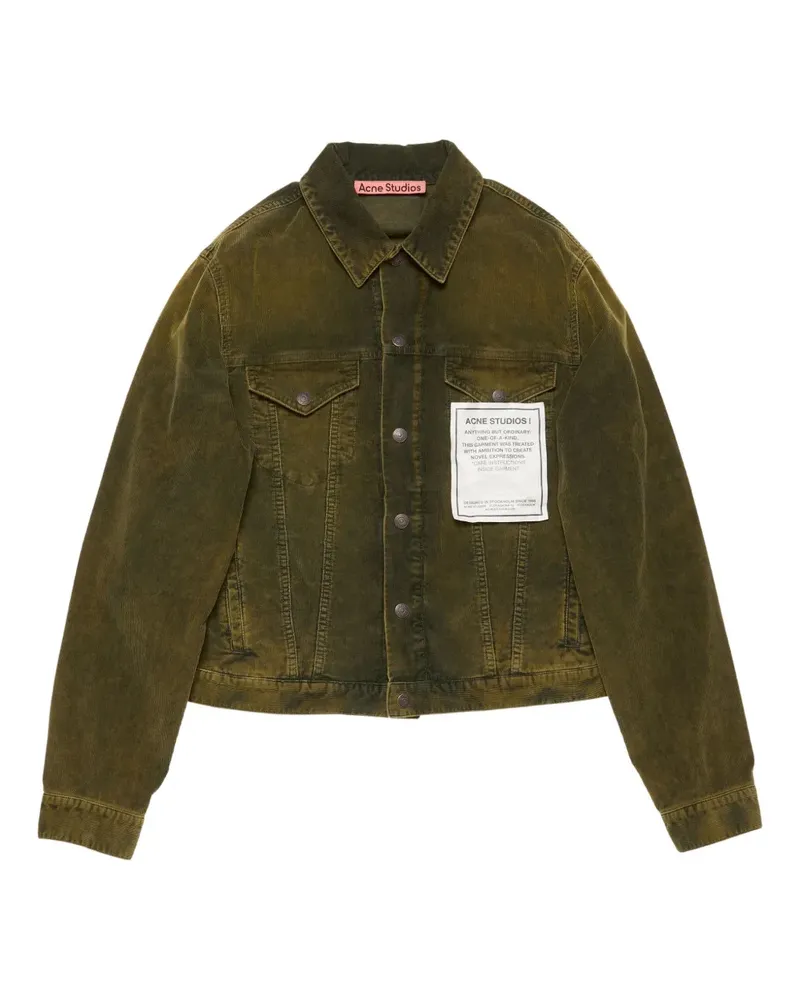 Acne Studios Klassische Cordjacke - Grün Grün
