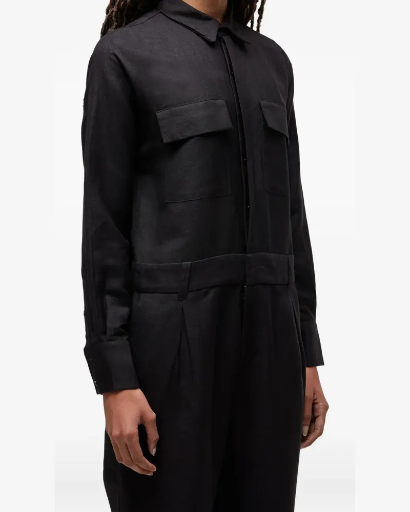 Osklen Jumpsuit im Utility-Look - Schwarz Schwarz