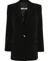 Just Cavalli Einreihiger Cady-Blazer Schwarz