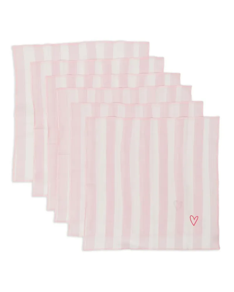 Bambah Veranda Servietten (6er-Set) - Rosa Rosa