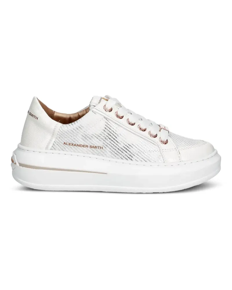 Alexander Smith Lancaster logo-plaque sneakers - Weiß Weiß