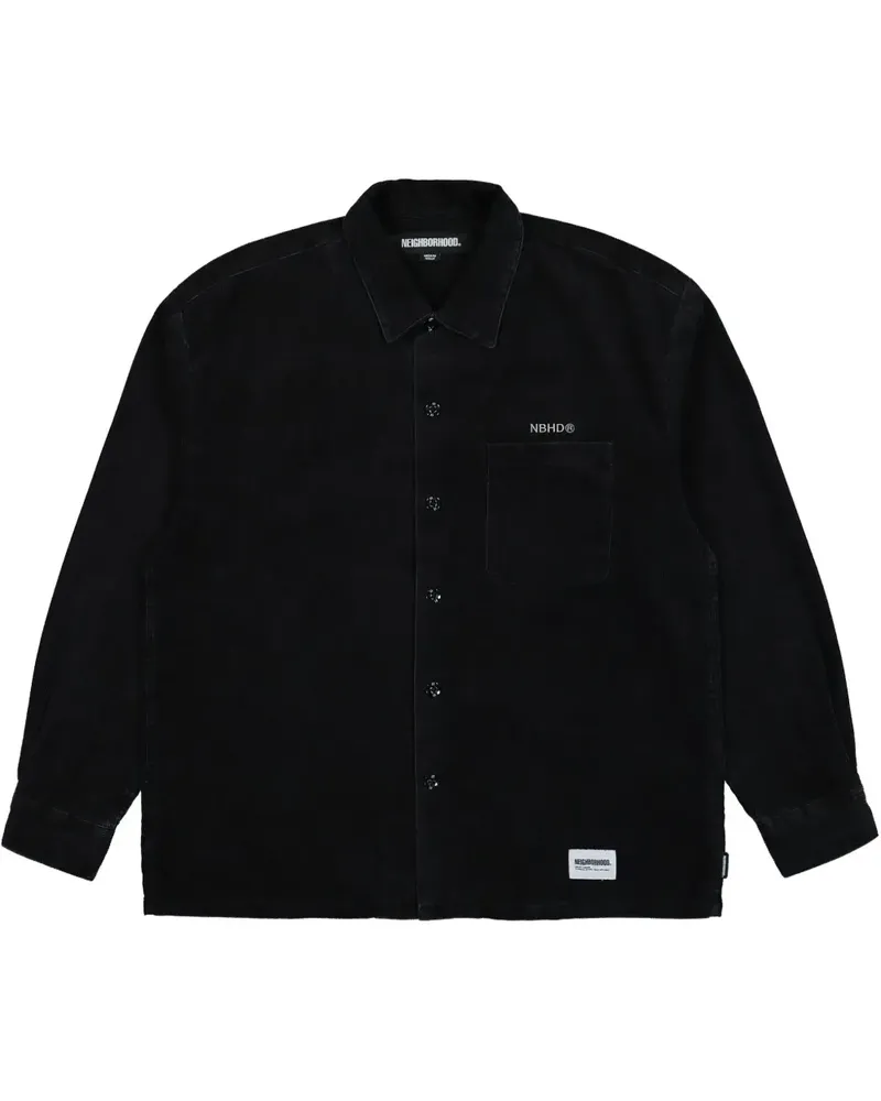 Neighborhood Hemd aus Cord - Schwarz Schwarz