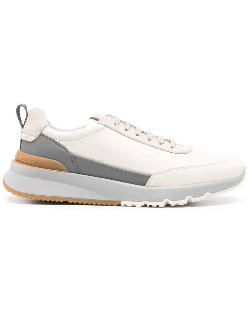 Brunello Cucinelli Sneakers mit Logo-Stickerei - Nude Nude