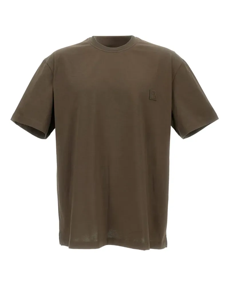 Wooyoungmi T-Shirt mit Logo-Stickerei - Braun Braun