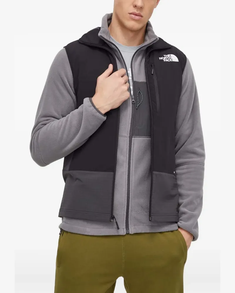 The North Face logo-detail zip gilet - Schwarz Schwarz