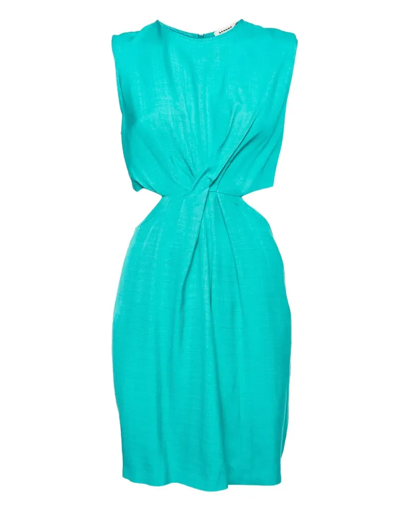 Sandro Kleid mit Cut-Outs - Grün Grün
