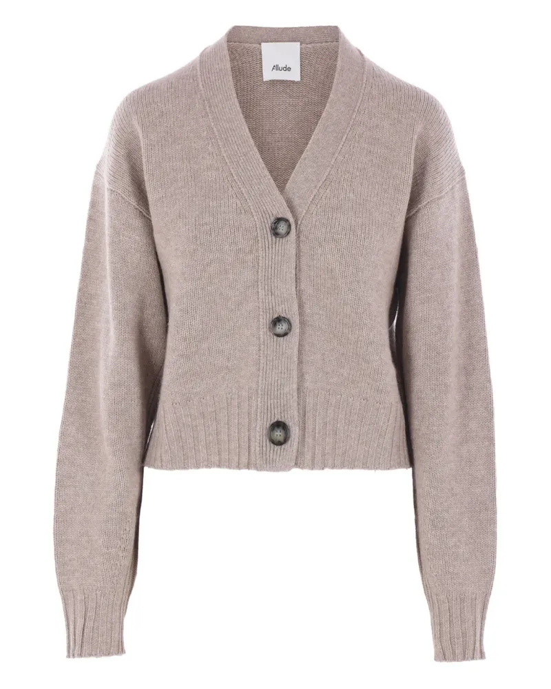ALLUDE Cardigan mit Knöpfen - Nude Nude