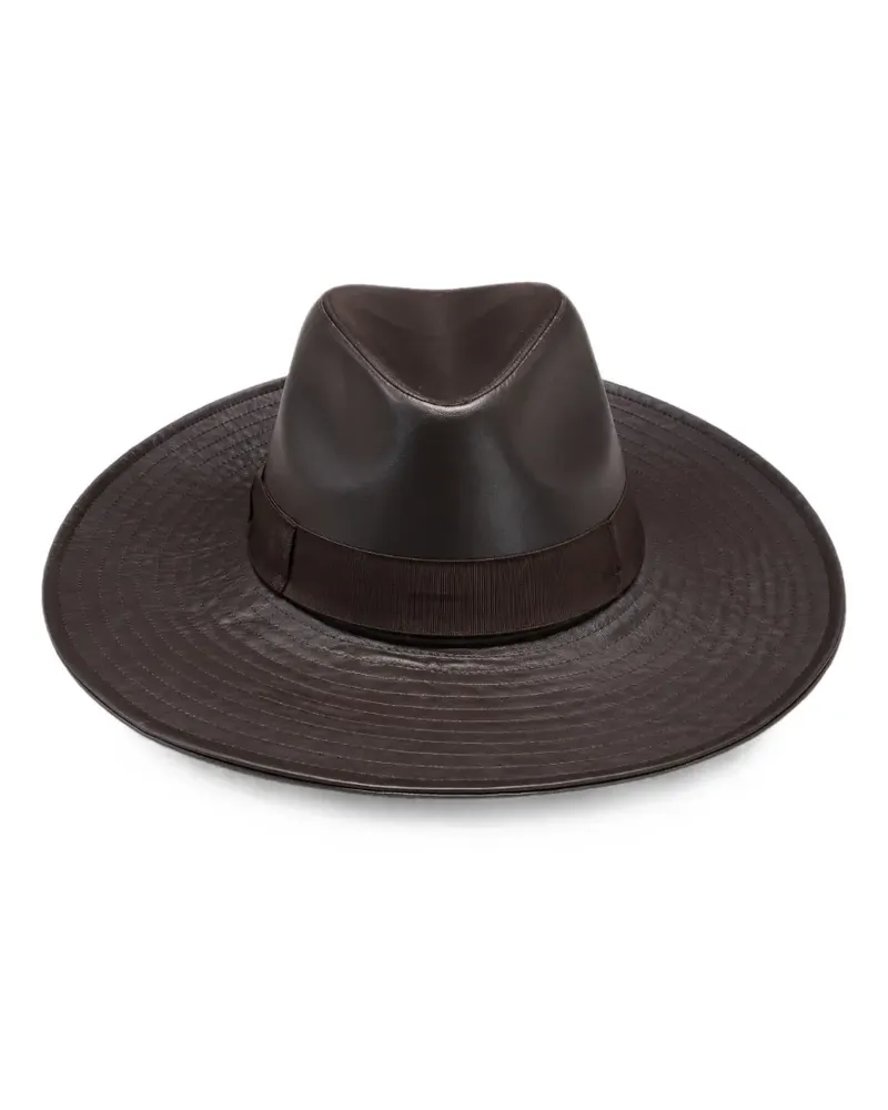 Borsalino Hut mit breiter Krempe - Braun Braun