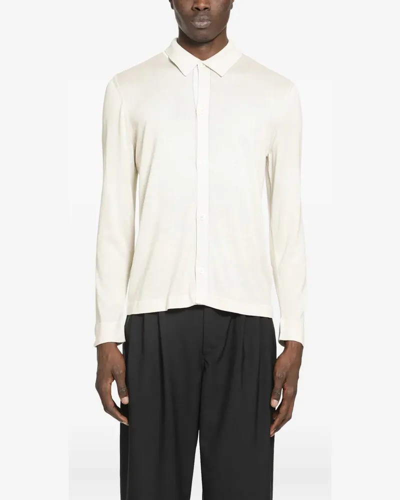 LARDINI silk shirt - Nude Nude