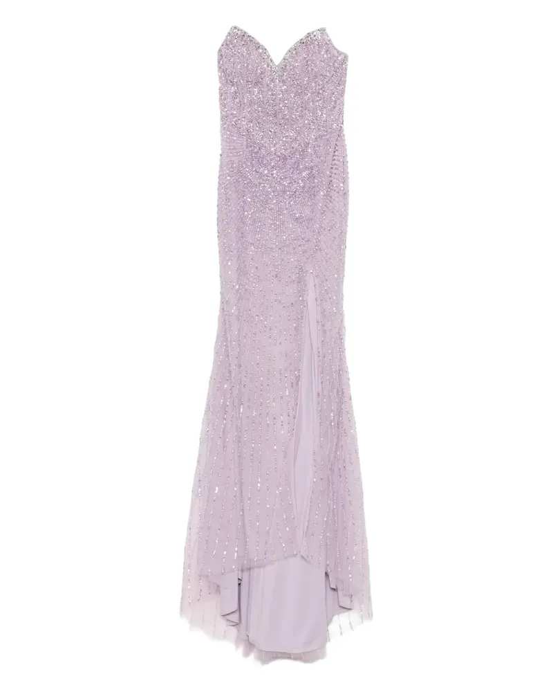 Holland & Holland Verziertes Maxikleid - Violett Violett