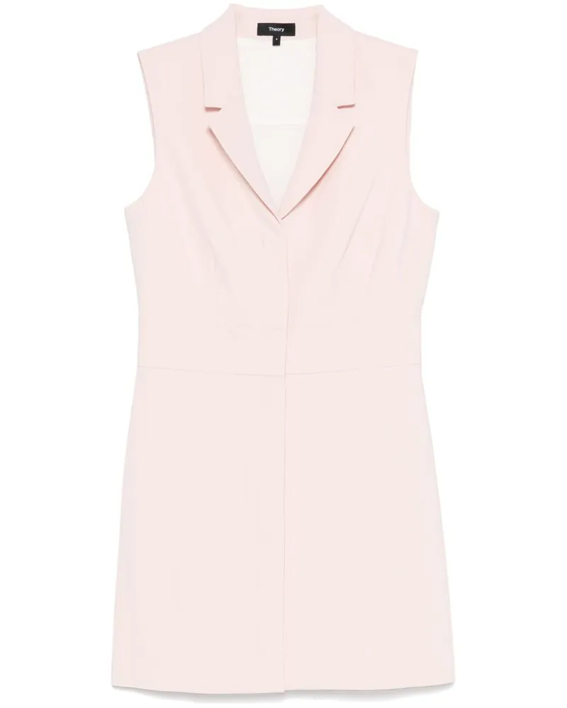 Theory Minikleid aus Krepp - Rosa Rosa