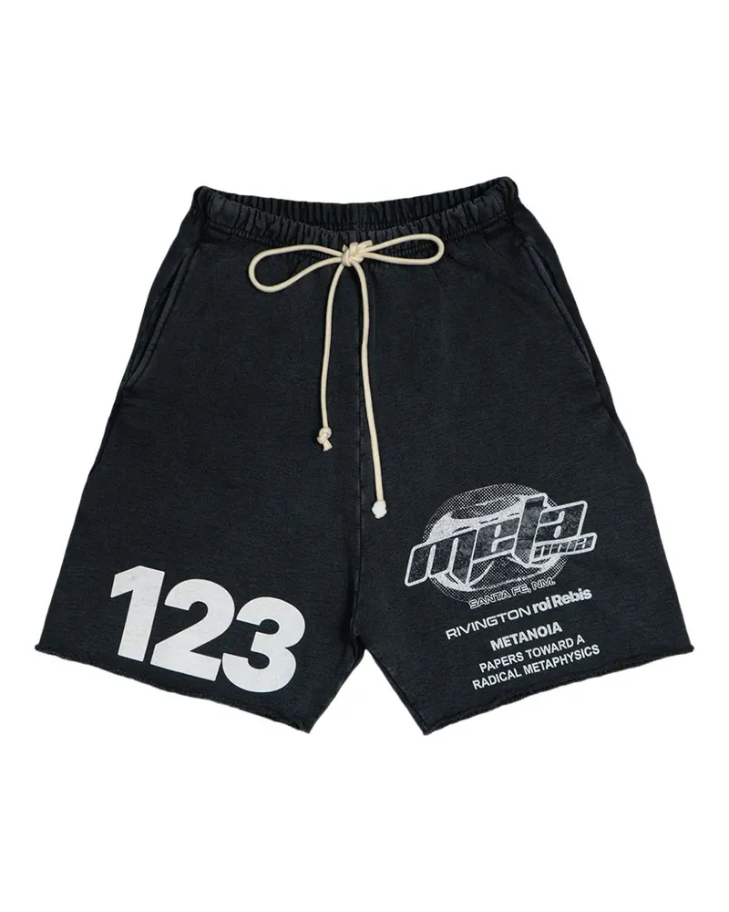 RRR123 Radical Alma drawstring-fastening track shorts - Schwarz Schwarz