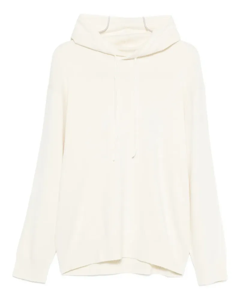 Manuel Ritz Langärmeliger Hoodie - Weiß Weiß