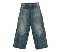 Biker Baggy Jeans mit Gürtelschlaufen - Blau