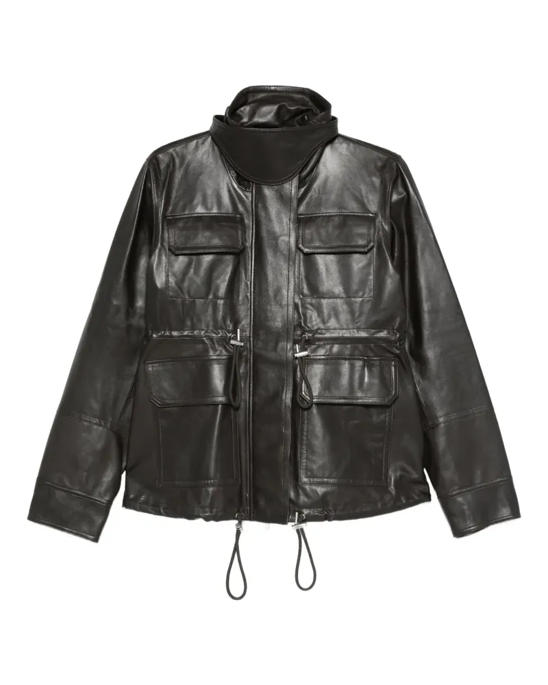 Co Klassische Lederjacke - Braun Braun