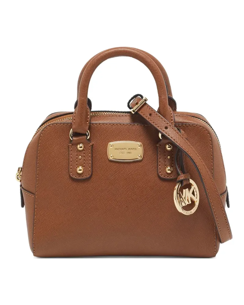 Michael Kors Pre-owned Tote Bag mit Logo-Schild - Braun Braun