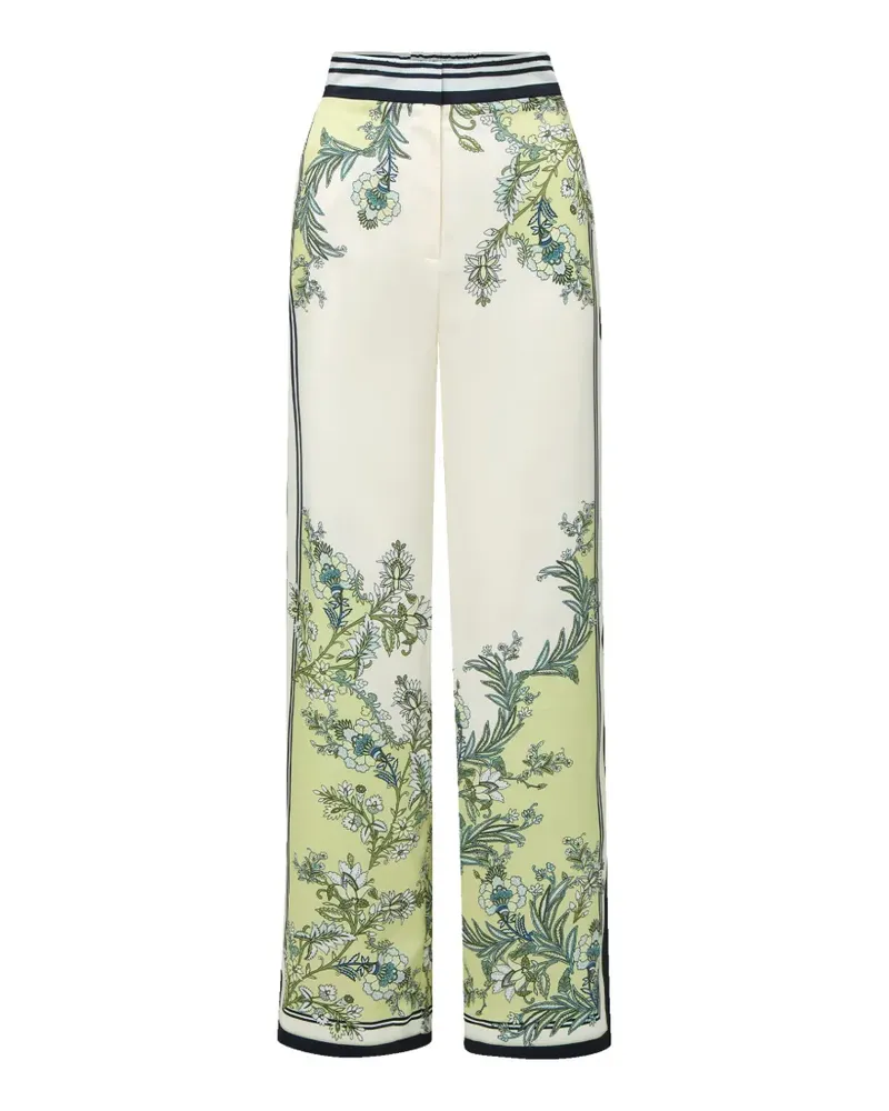 Veronica Beard Grigore floral trousers - Weiß Weiß