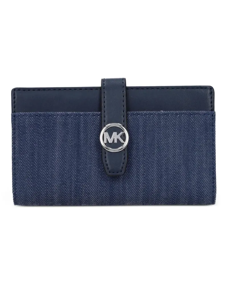 Michael Kors Greenwich denim wallet - Blau Blau