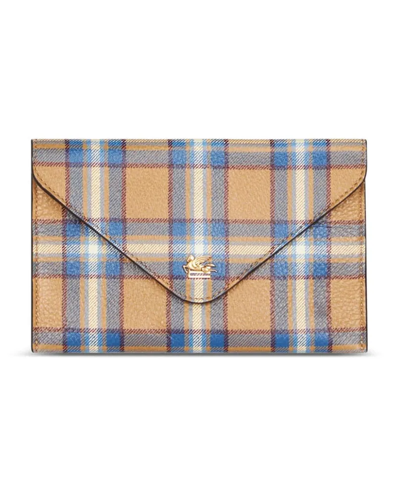 Etro Clutch mit Pegasso Motiv - Braun Braun