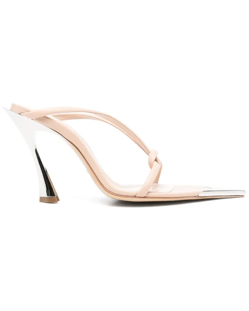 Thierry Mugler Knotted Fang Sandalen 105mm - Nude Nude