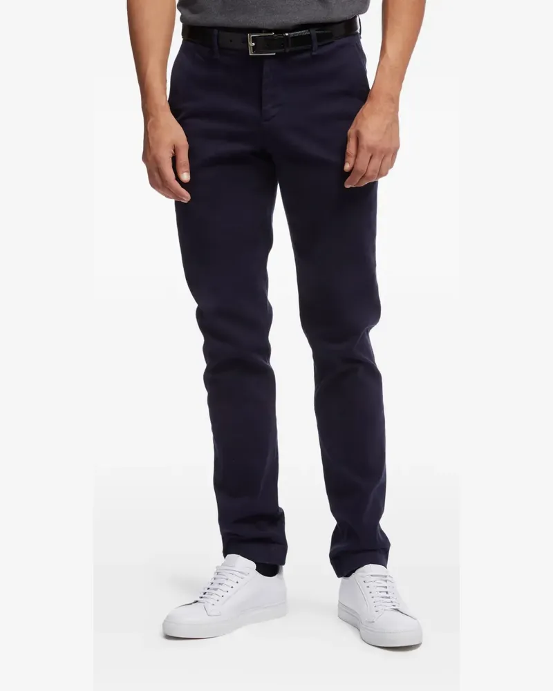 Brooks Brothers Gebürstete Soho Slim-Fit-Chino - Blau Blau