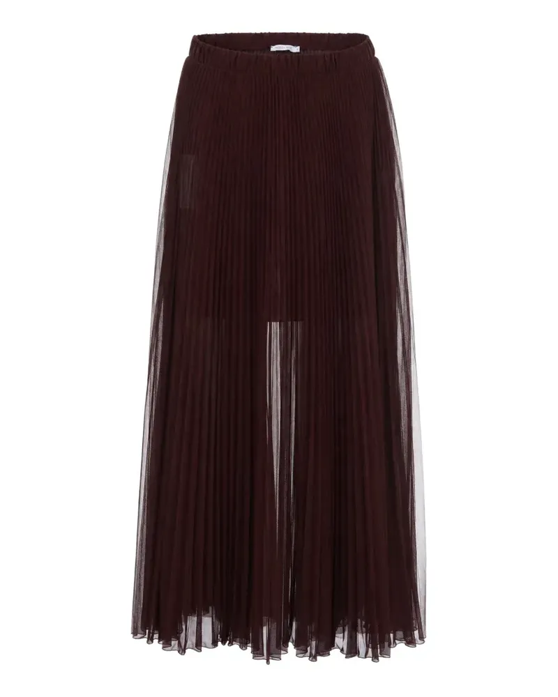 Patrizia Pepe pleated semi-sheer maxi skirt - Rot Rot