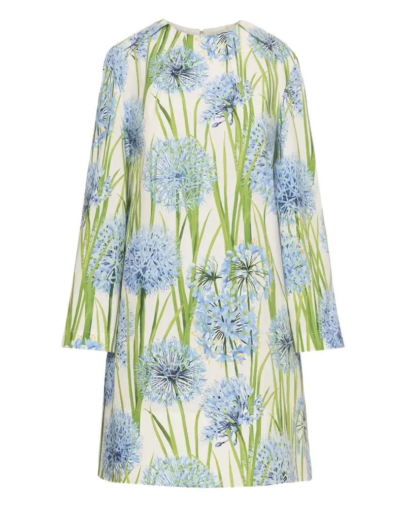 Oscar de la Renta Allium Popeline-Kleid - Blau Blau