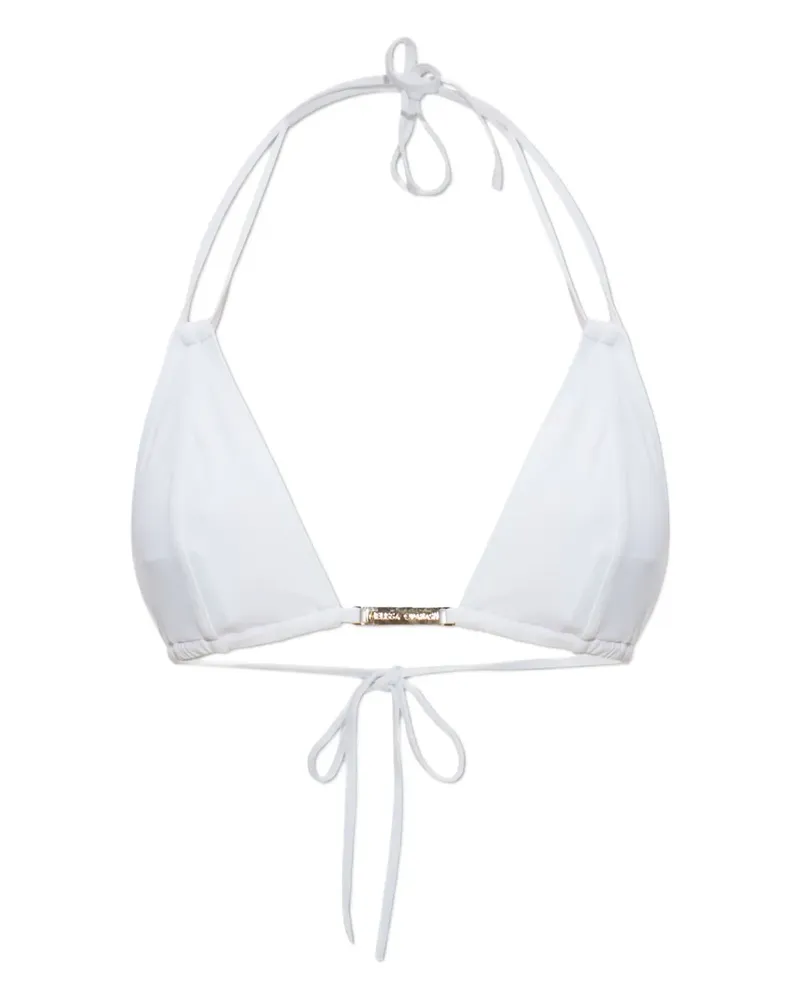 Melissa Odabash Girona Bikinioberteil mit Schnürung - Weiß Weiß