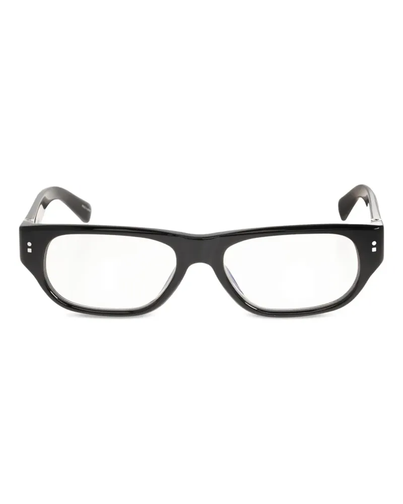 Jacquemus rectangle-frame glasses - Schwarz Schwarz