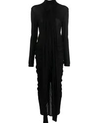 Givenchy Drapiertes Maxikleid Schwarz