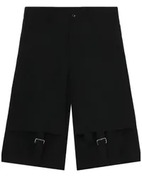 Comme des Garçons Shorts mit Schnallendetail Schwarz