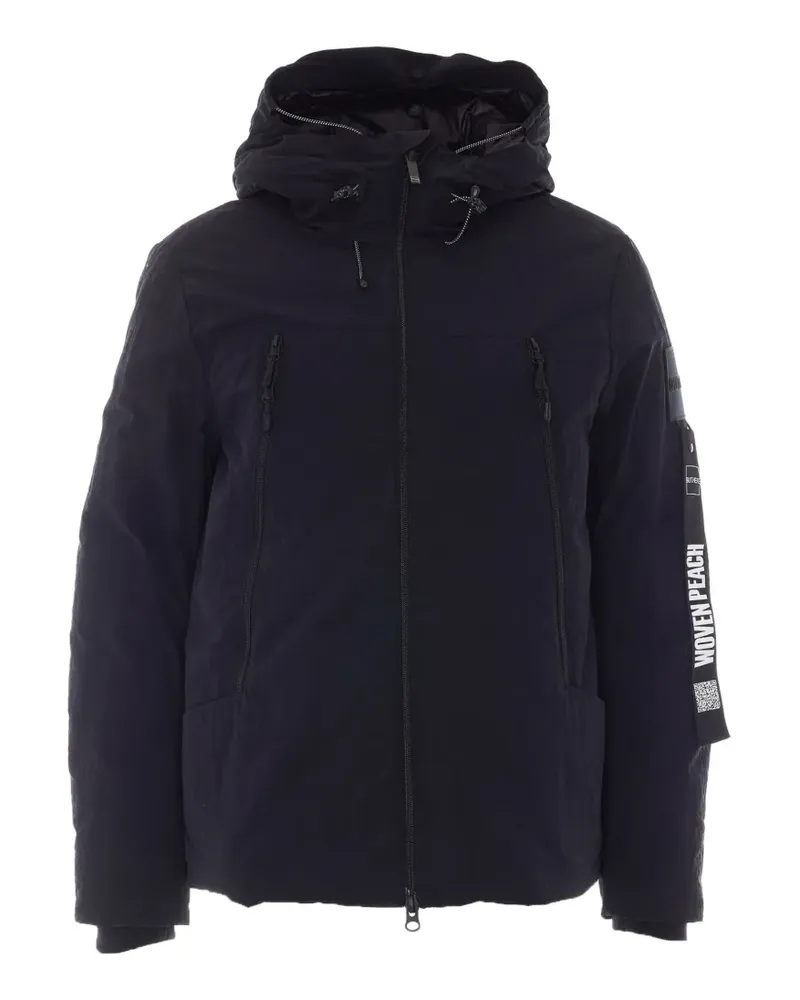 OUTHERE Kapuzenjacke mit Logo-Patch - Schwarz Schwarz