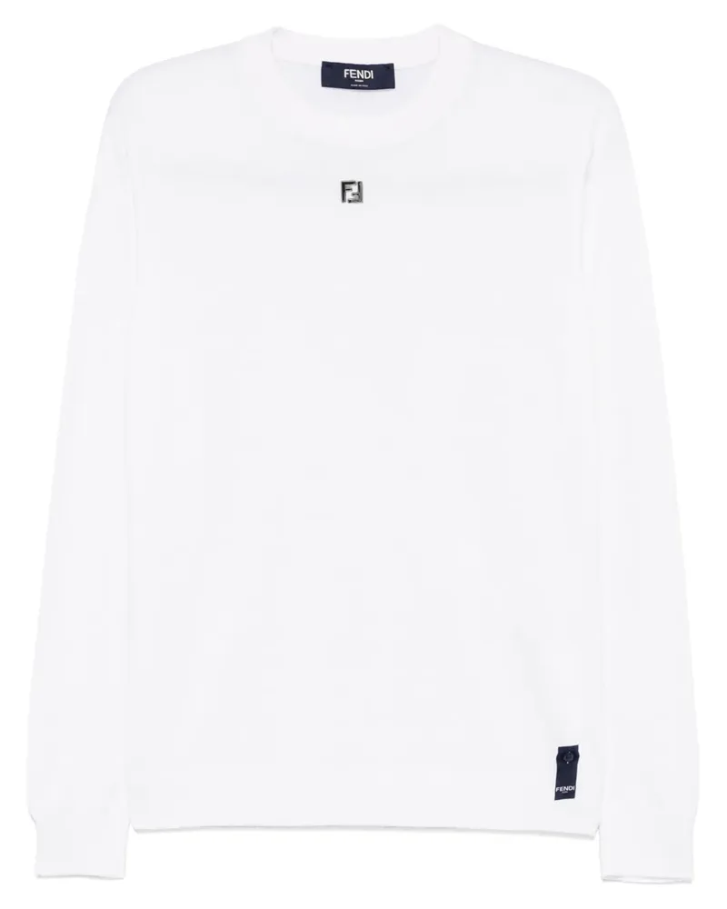Fendi Pullover mit FF-Motiv - Weiß Weiß