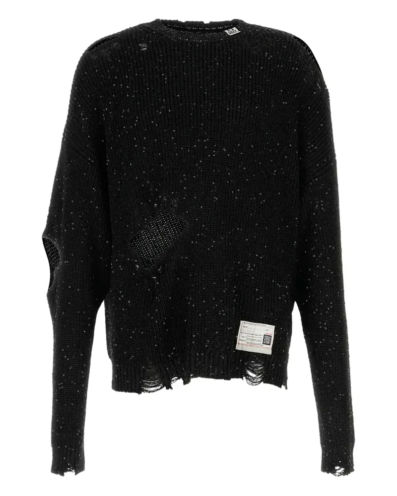 MIHARAYASUHIRO Pullover mit Pailletten - Schwarz Schwarz