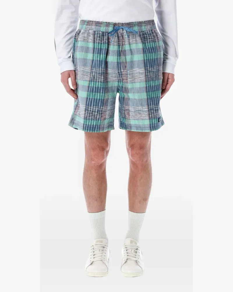 Patagonia Karierte Baggies Naturals Shorts - Blau Blau