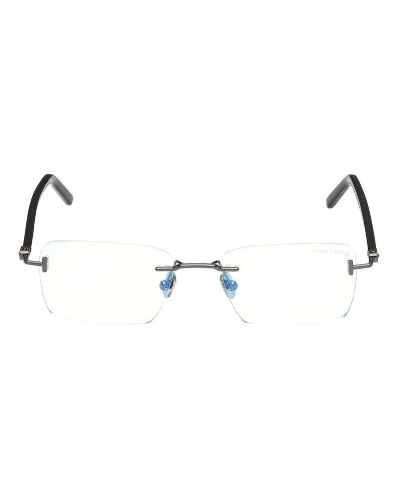 Tom Ford Rahmenlose Brille mit eckigen Gläsern - Grau Grau