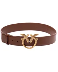 Pinko Love Birds buckle belt Braun