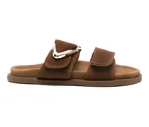 Sandalen mit Schnallen - Braun