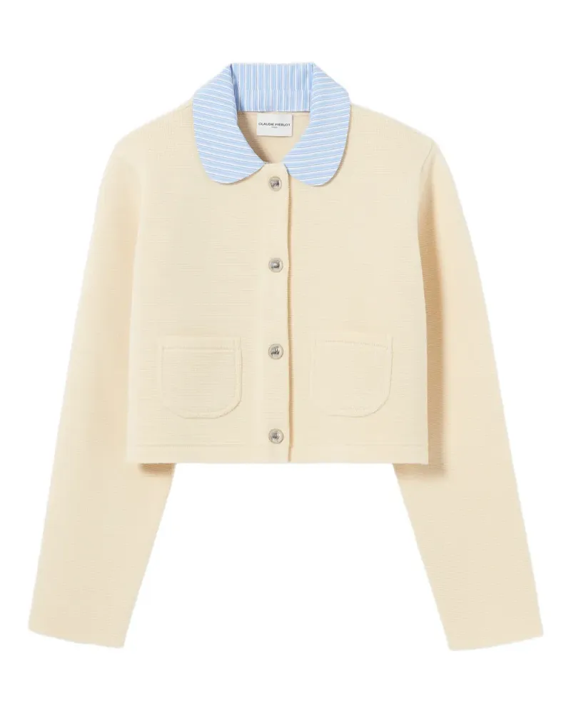 Claudie Pierlot Cardigan mit Tasche - Nude Nude